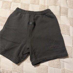 Essentials Fear of God Men's Dark Gray/Black Sweat Shorts